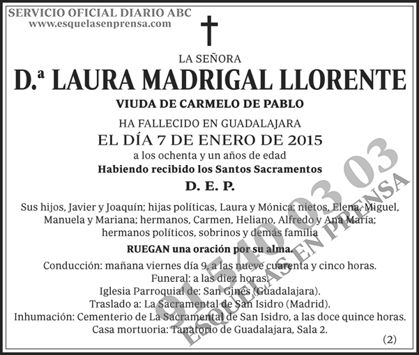 Laura Madrigal Llorente